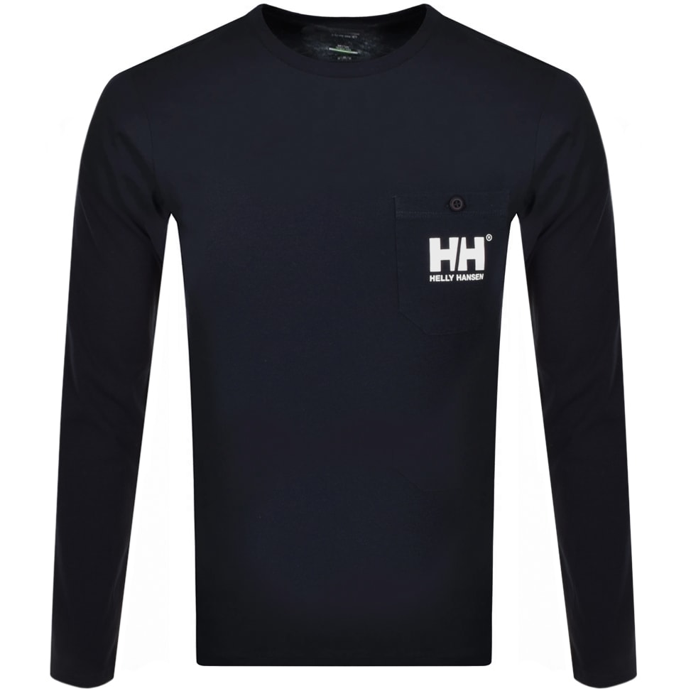 Alternative Image for ProductHelly Hansen Fjord Long Sleeve T Shirt Navy1